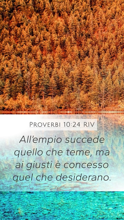 Proverbi 10:24 RIV Bible Verse Image