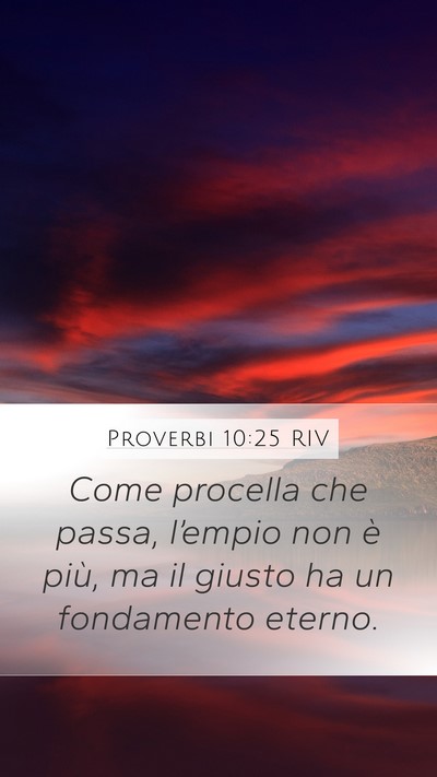 Proverbi 10:25 RIV Bible Verse Image