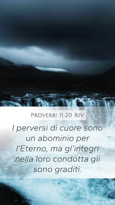 Proverbi 11:20 RIV Bible Verse Image