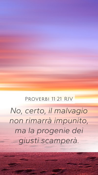 Proverbi 11:21 RIV Bible Verse Image