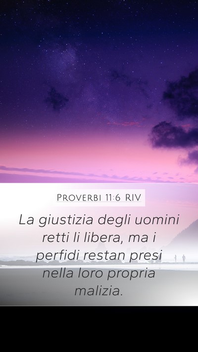 Proverbi 11:6 RIV Bible Verse Image