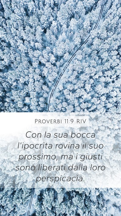 Proverbi 11:9 RIV Bible Verse Image