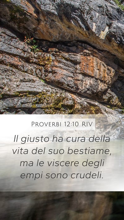 Proverbi 12:10 RIV Bible Verse Image