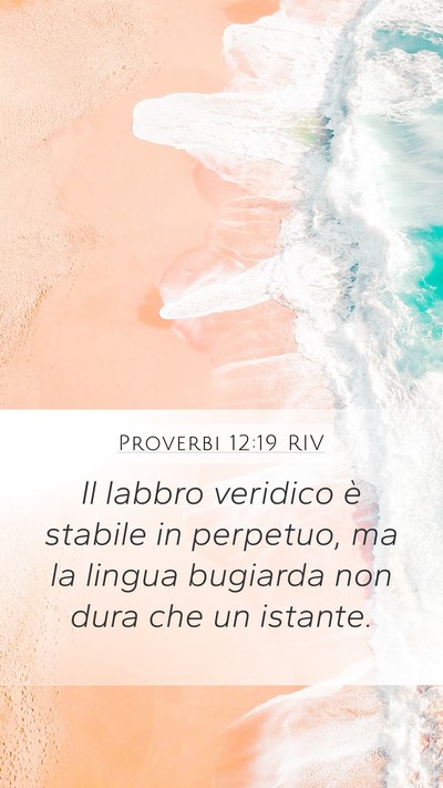 Proverbi 12:19 RIV Bible Verse Image