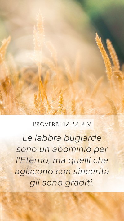 Proverbi 12:22 RIV Bible Verse Image