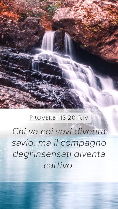 Proverbi 13:20 RIV Bible Verse Image