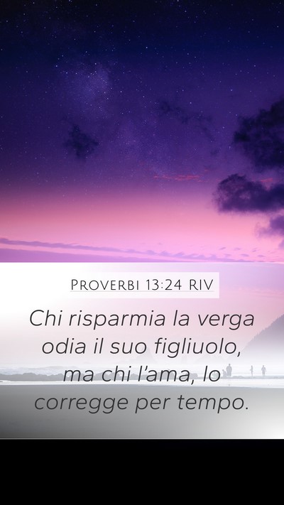 Proverbi 13:24 RIV Bible Verse Image