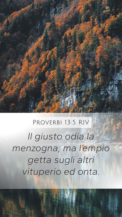 Proverbi 13:5 RIV Bible Verse Image