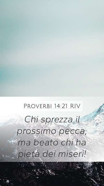 Proverbi 14:21 RIV Bible Verse Image