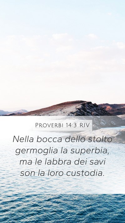 Proverbi 14:3 RIV Bible Verse Image