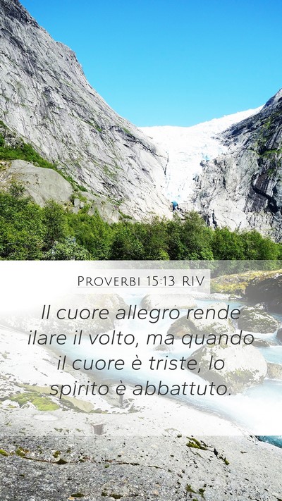 Proverbi 15:13 RIV Bible Verse Image
