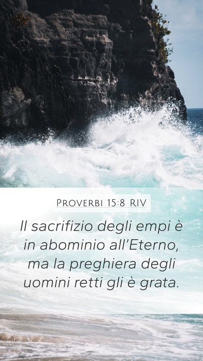 Proverbi 15:8 RIV Bible Verse Image