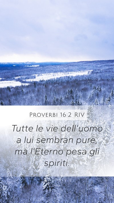 Proverbi 16:2 RIV Bible Verse Image