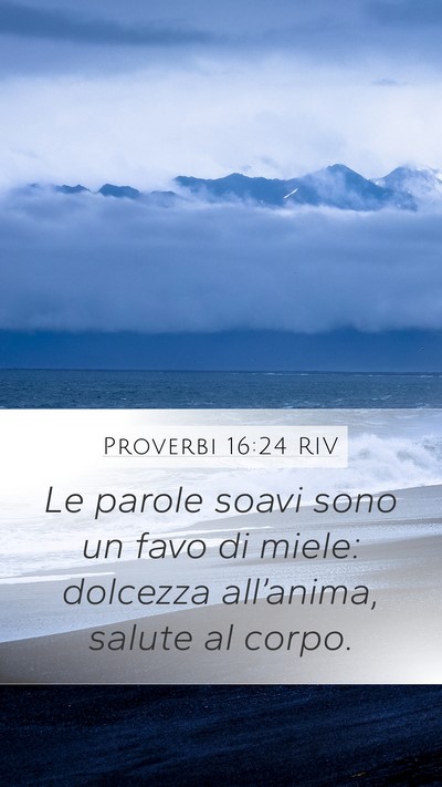 Proverbi 16:24 RIV Bible Verse Image