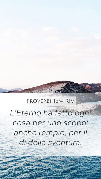 Proverbi 16:4 RIV Bible Verse Image