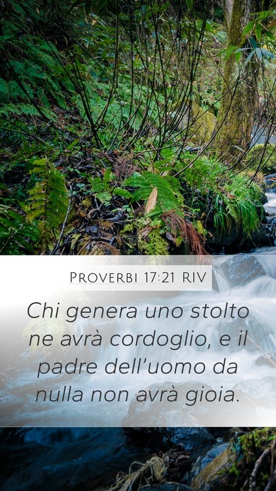Proverbi 17:21 RIV Bible Verse Image