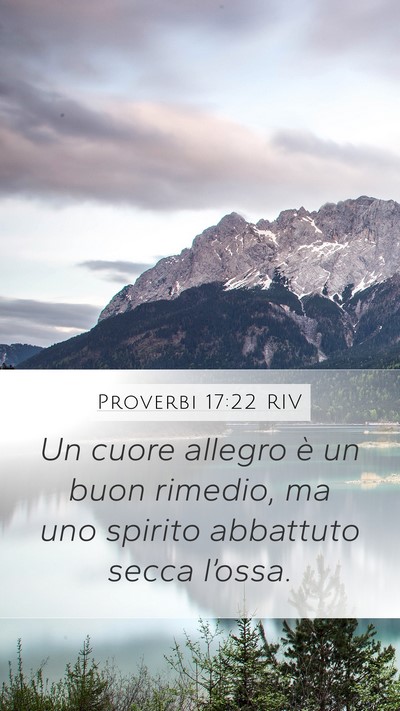 Proverbi 17:22 RIV Bible Verse Image