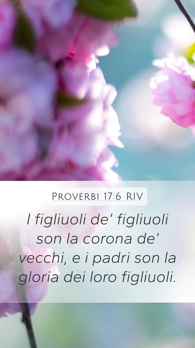 Proverbi 17:6 RIV Bible Verse Image