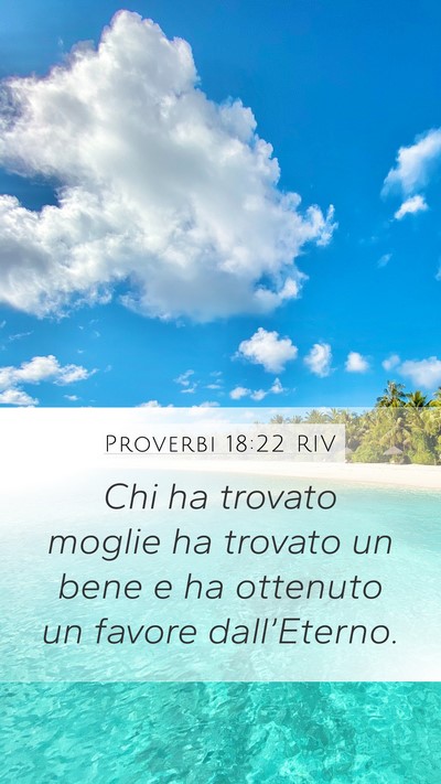 Proverbi 18:22 RIV Bible Verse Image
