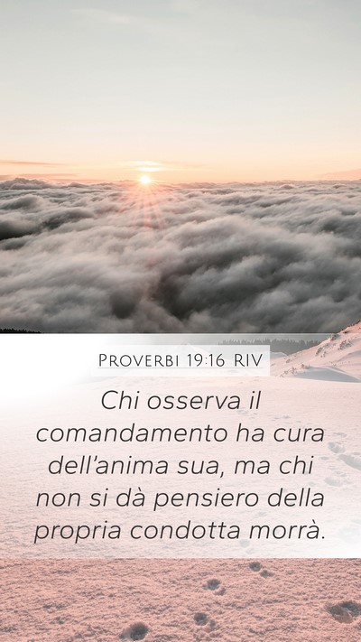Proverbi 19:16 RIV Bible Verse Image