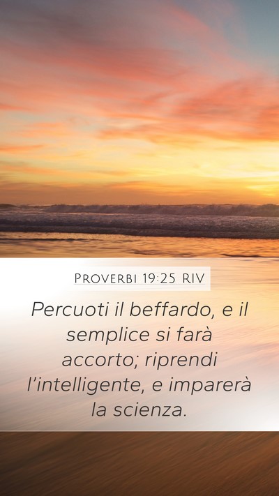 Proverbi 19:25 RIV Bible Verse Image