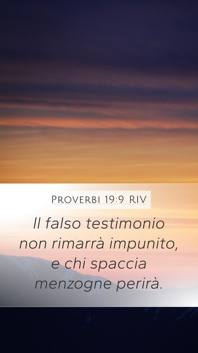 Proverbi 19:9 RIV Bible Verse Image