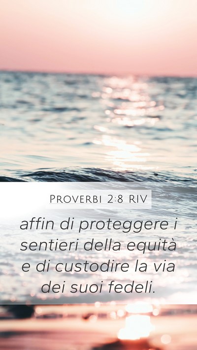 Proverbi 2:8 RIV Bible Verse Image