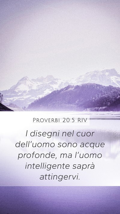 Proverbi 20:5 RIV Bible Verse Image