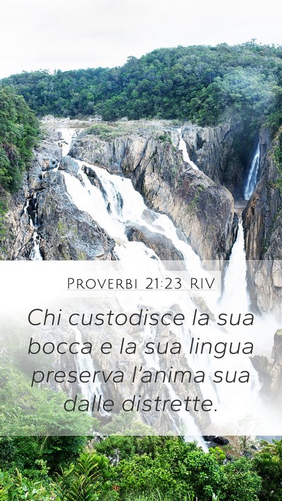 Proverbi 21:23 RIV Bible Verse Image