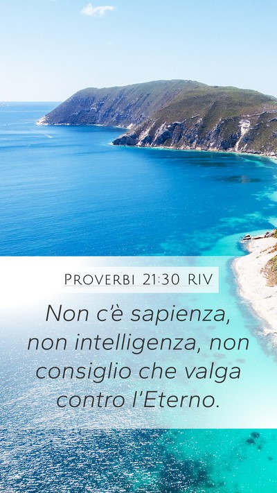 Proverbi 21:30 RIV Bible Verse Image