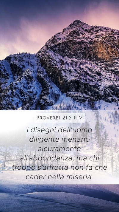 Proverbi 21:5 RIV Bible Verse Image