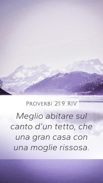 Proverbi 21:9 RIV Bible Verse Image