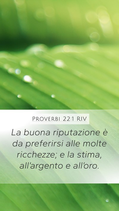Proverbi 22:1 RIV Bible Verse Image