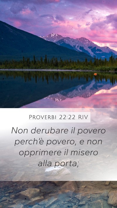 Proverbi 22:22 RIV Bible Verse Image