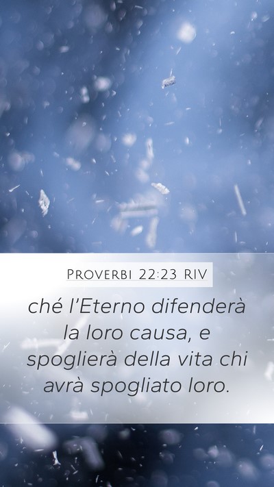 Proverbi 22:23 RIV Bible Verse Image