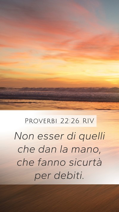 Proverbi 22:26 RIV Bible Verse Image