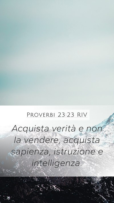Proverbi 23:23 RIV Bible Verse Image
