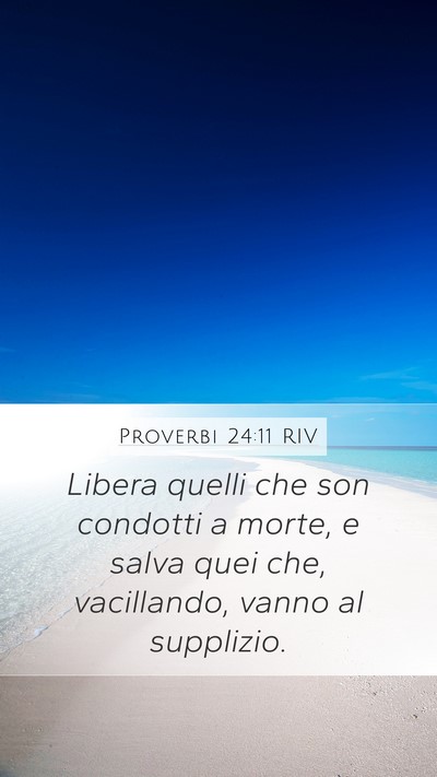 Proverbi 24:11 RIV Bible Verse Image
