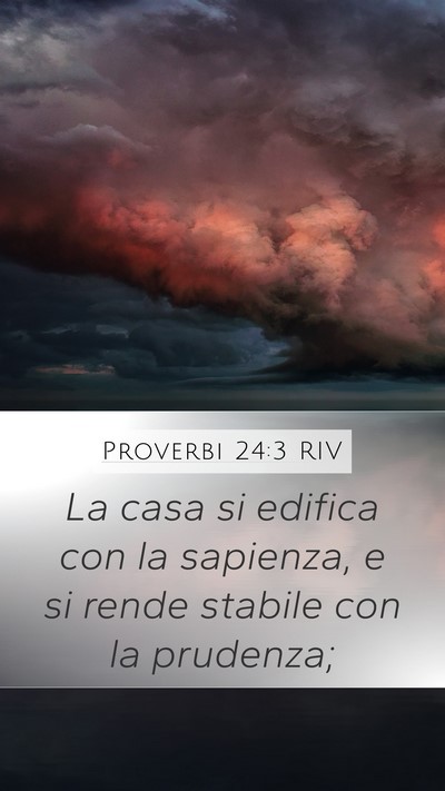Proverbi 24:3 RIV Bible Verse Image