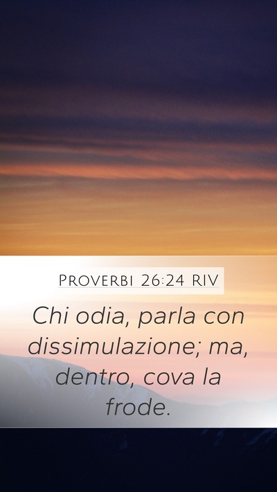 Proverbi 26:24 RIV Bible Verse Image