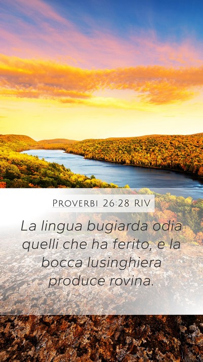 Proverbi 26:28 RIV Bible Verse Image