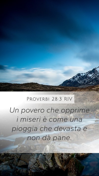 Proverbi 28:3 RIV Bible Verse Image