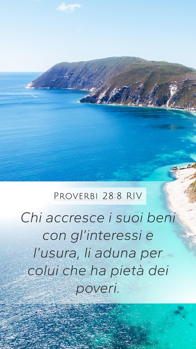Proverbi 28:8 RIV Bible Verse Image