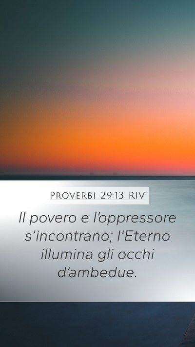 Proverbi 29:13 RIV Bible Verse Image