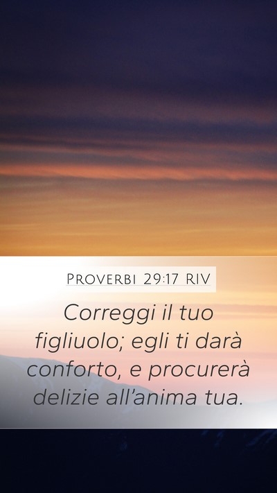 Proverbi 29:17 RIV Bible Verse Image