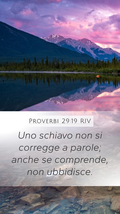 Proverbi 29:19 RIV Bible Verse Image
