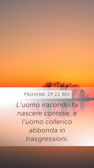Proverbi 29:22 RIV Bible Verse Image