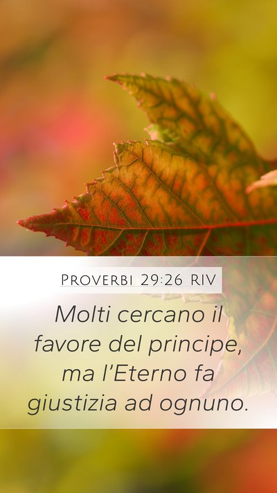 Proverbi 29:26 RIV Bible Verse Image