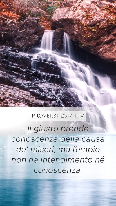 Proverbi 29:7 RIV Bible Verse Image