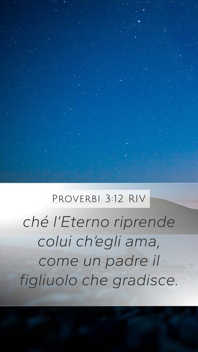Proverbi 3:12 RIV Bible Verse Image